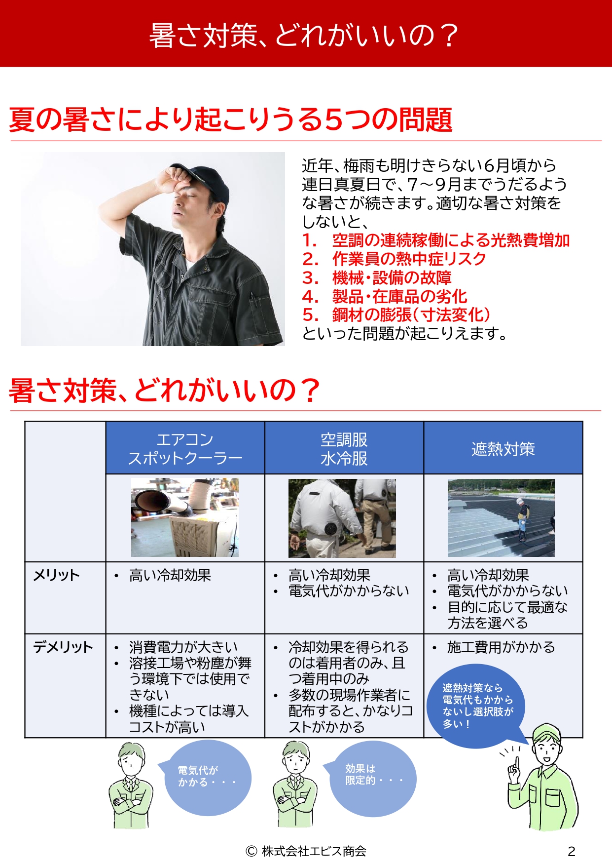 工場・倉庫の遮熱対策ガイドブック｜株式会社エビス商会